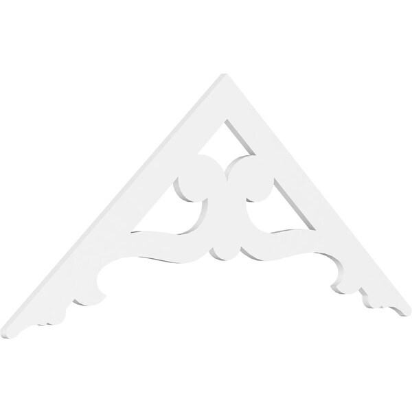 Ekena Millwork Pitch Brontes Architectural Grade PVC Gable Pediment, 72"W x 30"H x 1"P (10/12) GPP072X030X100BRO - main